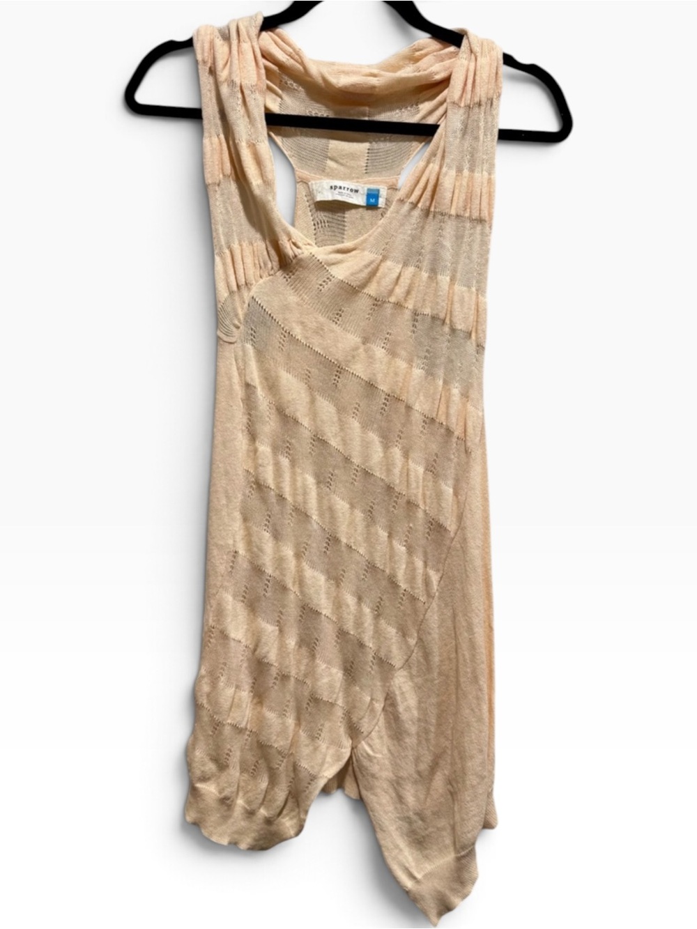 Anthropologie Sparrow Pointelle Linen Cashmere Tunic Top M